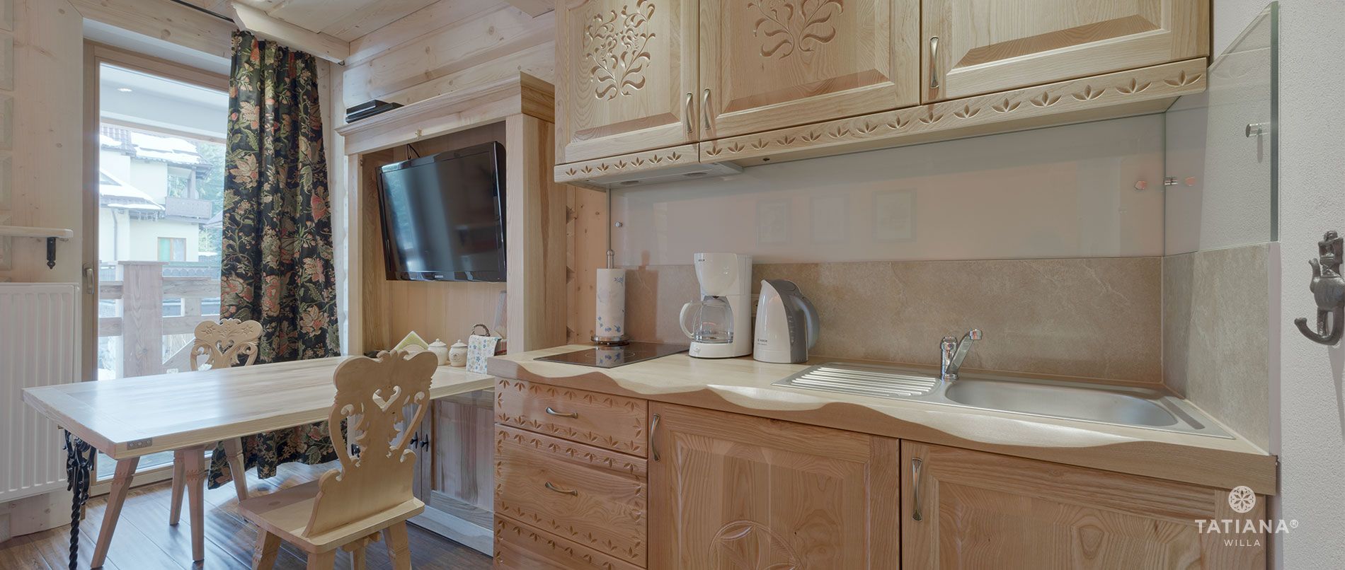 Apartament Lux10- aneks kuchenny