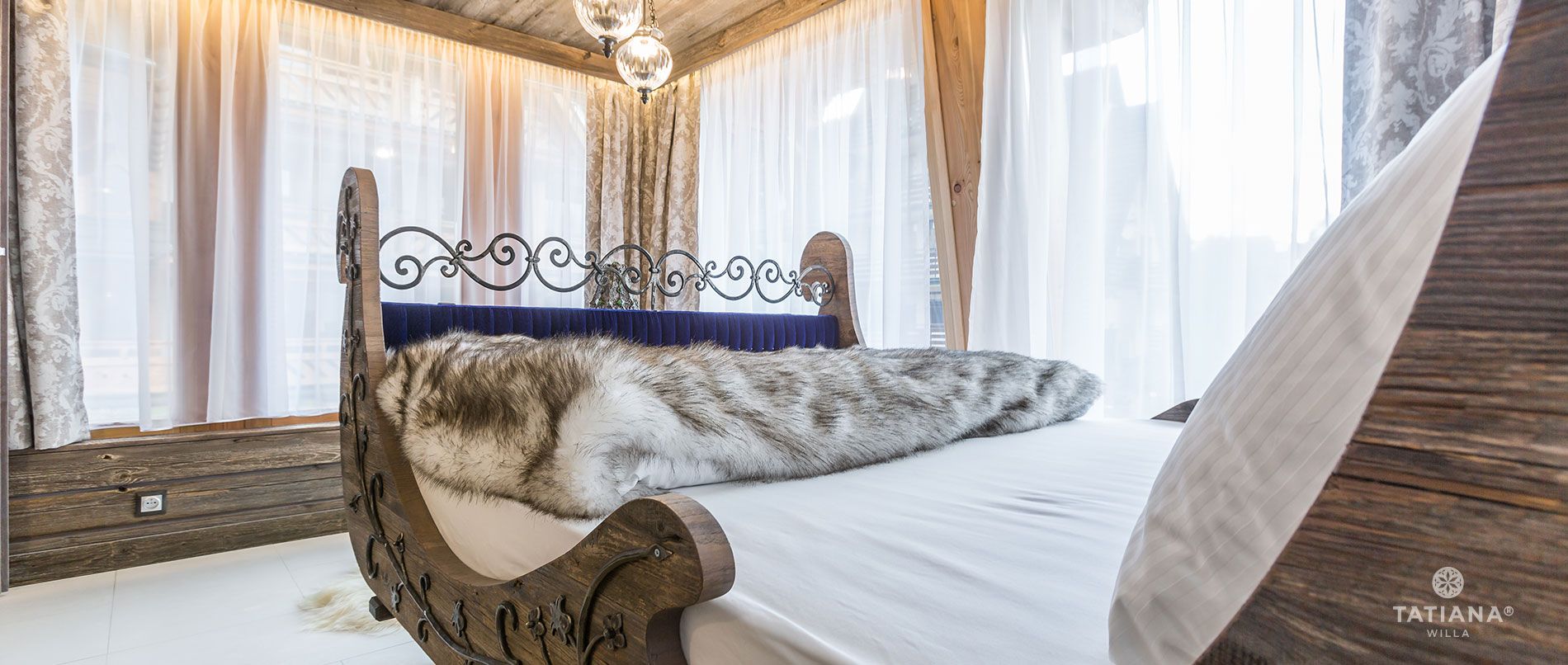 Apartament Syberyjski - łoże